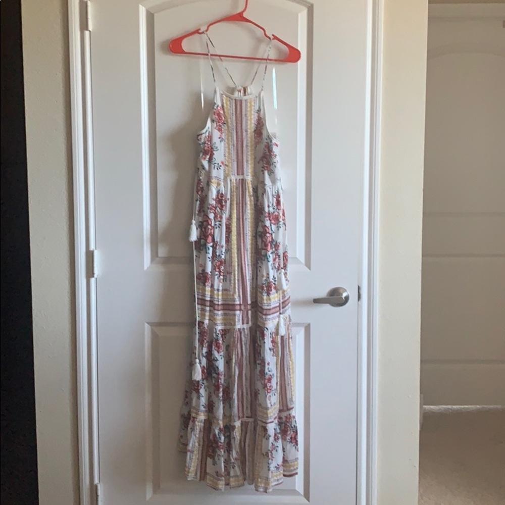 White dress new with tag colorful